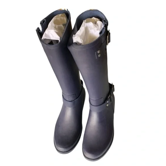 LANDSEND Women’s Tall Rain Boots, British Wellington or English Wellies Style - Picture 4 of 9
